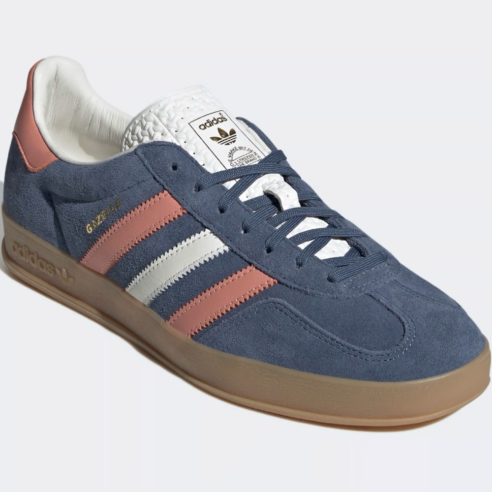 Adidas Originals Gazelle Indoor sneakers Blue & Peach